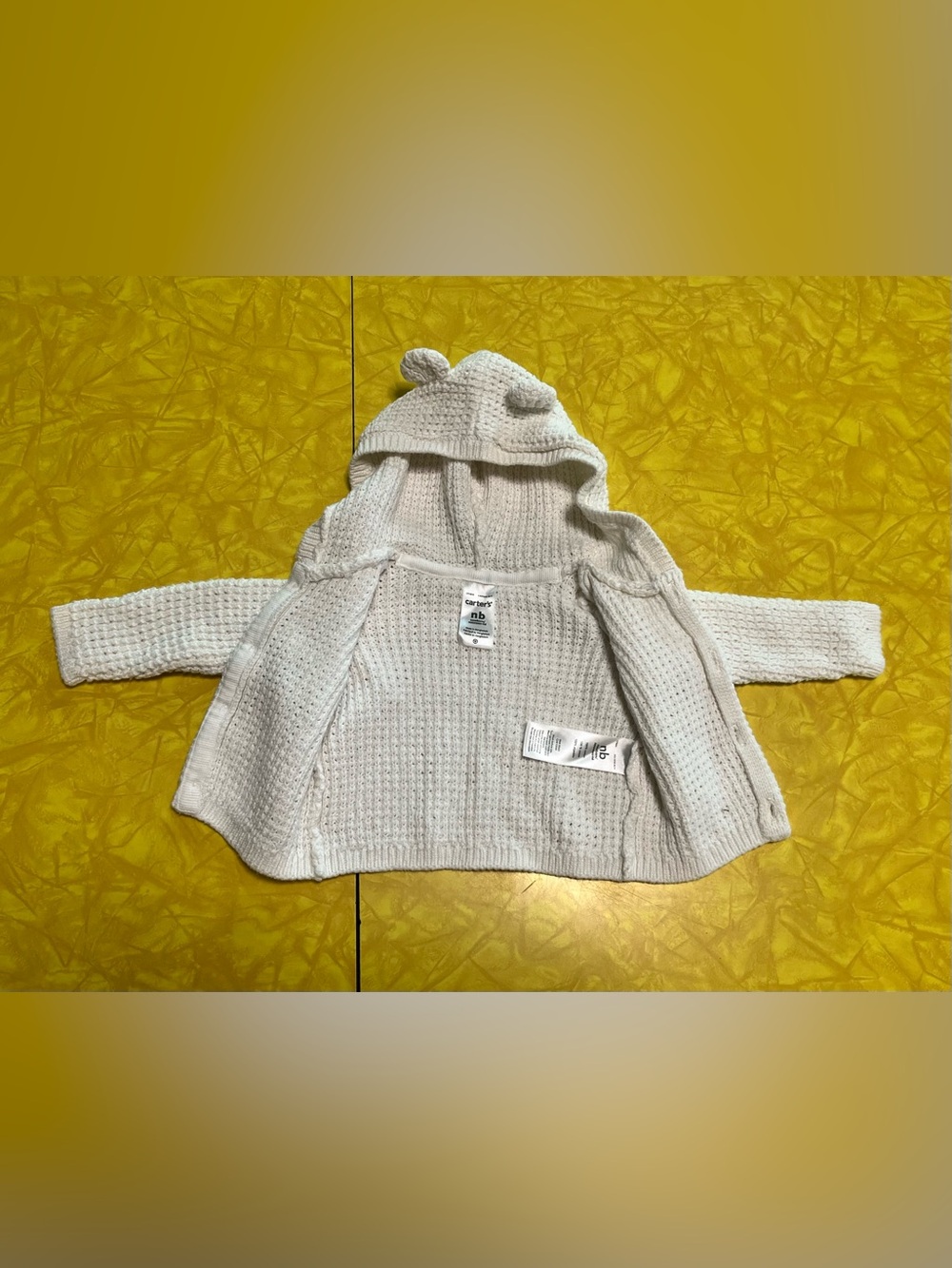Carter’s Newborn Knitted Baby Sweater - Picture 3 of 7
